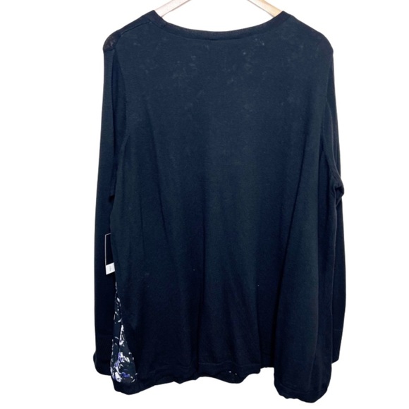 New with Tag Womens Simply Vera Vera Wang Mystical Amethyst Layered Sweater Plus - Picture 9 of 16